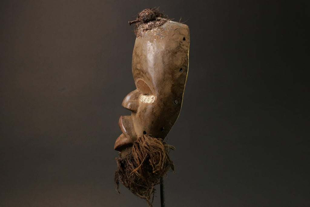 African mask wood African real figure vintage African masks Dan Tribe Masks-7576