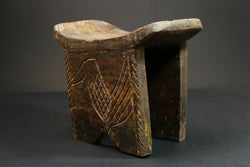 African Tribal African Art African Senufo stool wooden Home Décor statue-G1239