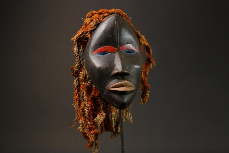 African Tribal Wooden Hand Mask Wood Dan Wooden dan mano mask-G2839