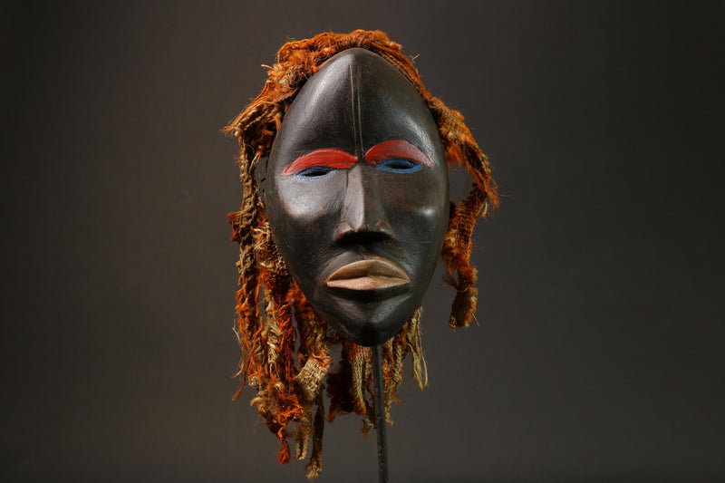 African Tribal Wooden Hand Mask Wood Dan Wooden dan mano mask-G2839