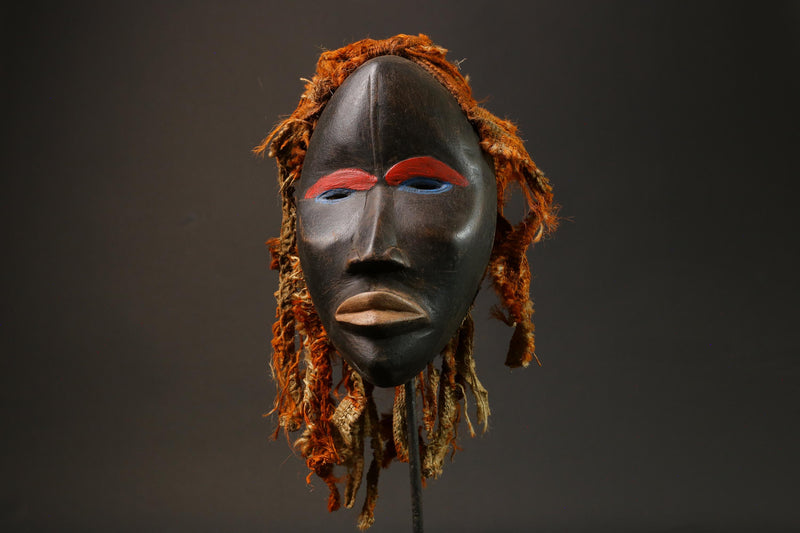 African Tribal Wooden Hand Mask Wood Dan Wooden dan mano mask-G2839