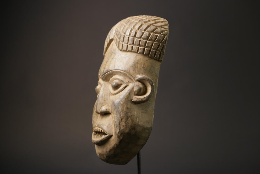 African Tribal Face Mask Wood Hand Carved Wall Hanging Dan Masks for wall-7256