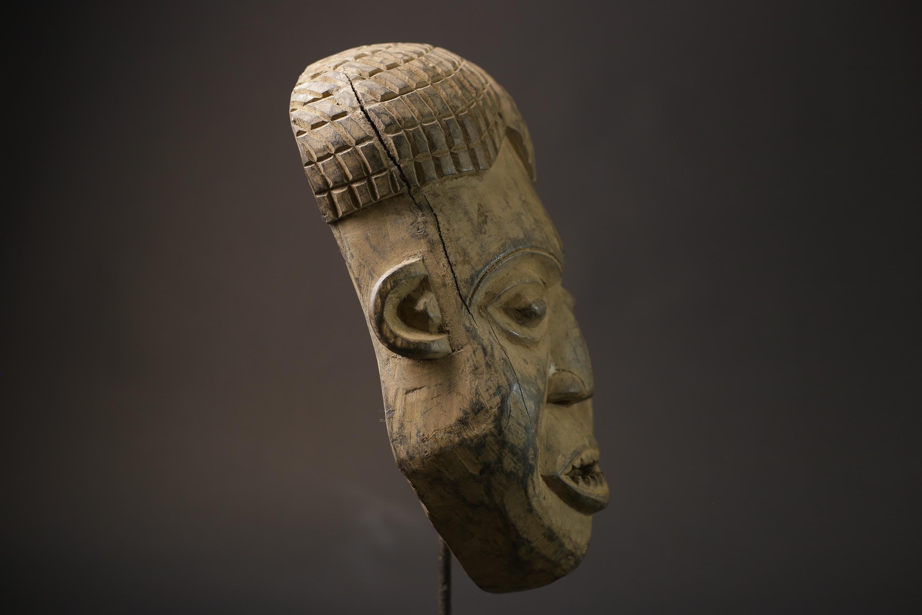 African Tribal Face Mask Wood Hand Carved Wall Hanging Dan Masks for wall-7256