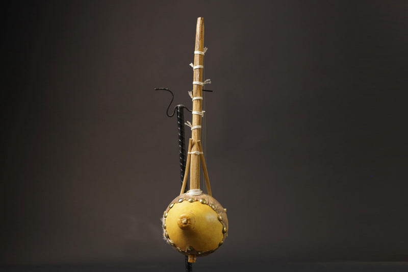 African Art African real african figure Musical Instruments Classical Kora -8732