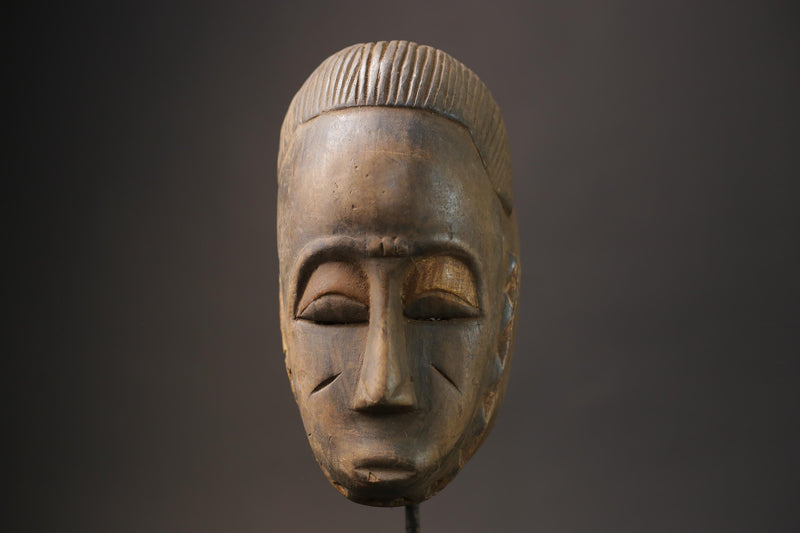 African Tribal Face Mask Wood Hand Carved Wall Hanging Art Guro mask Face Masks for wall-4061