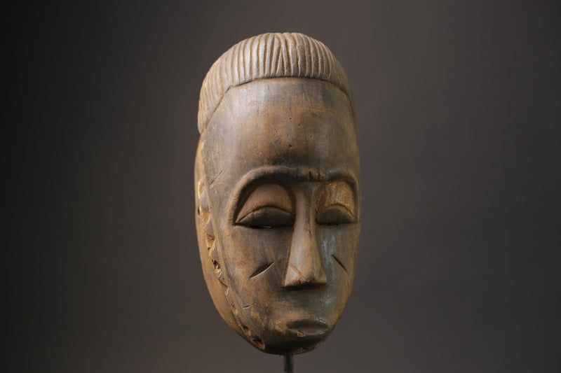 African Tribal Face Mask Wood Hand Carved Wall Hanging Art Guro mask Face Masks for wall-4061