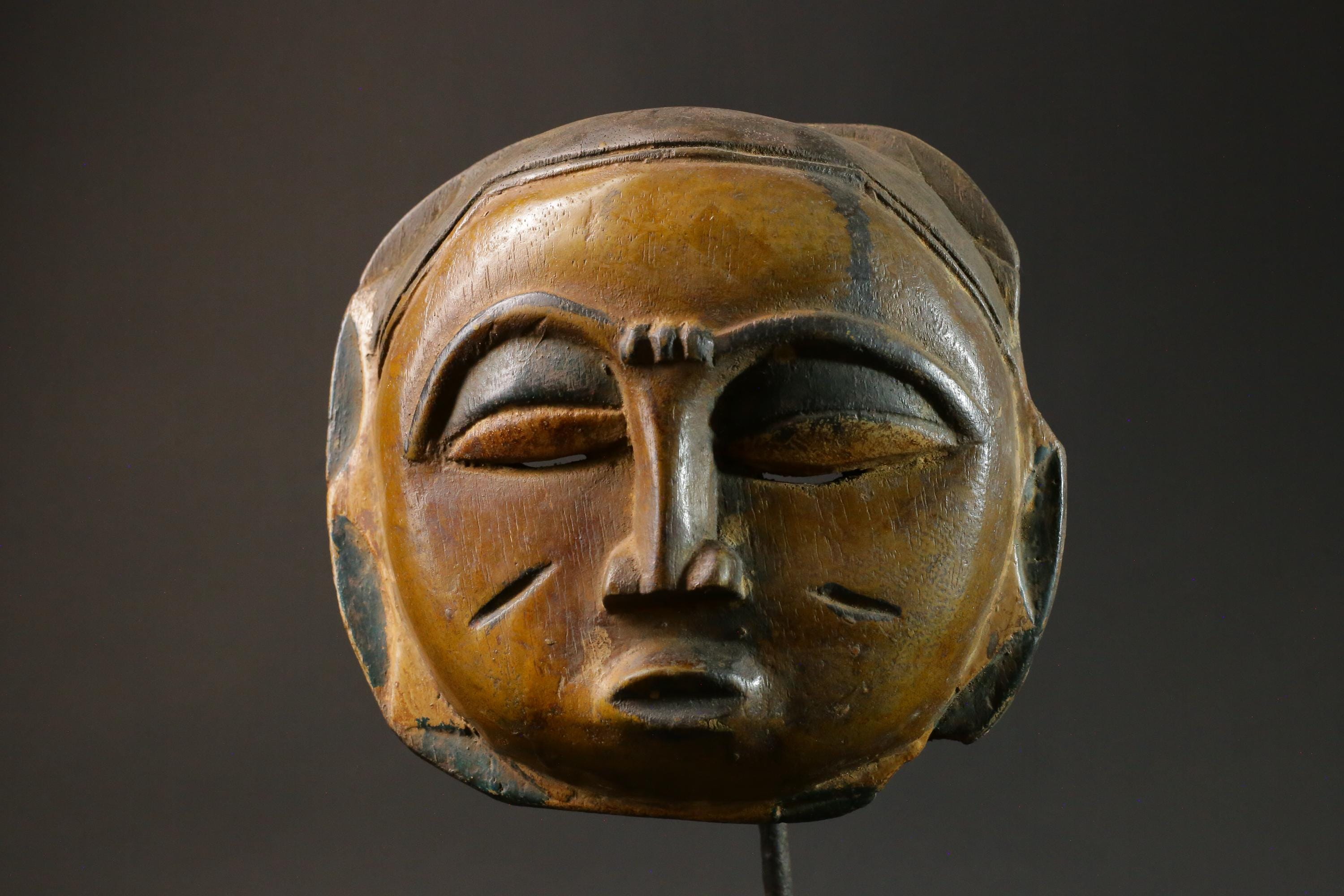African Face Mask Baule Tribal Art Wooden Bete Guro Face Masks for wall-7568