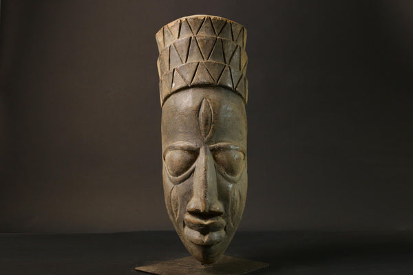 African mask wood African real figure vintage African masks Lega Bwami Masks for wall-1804