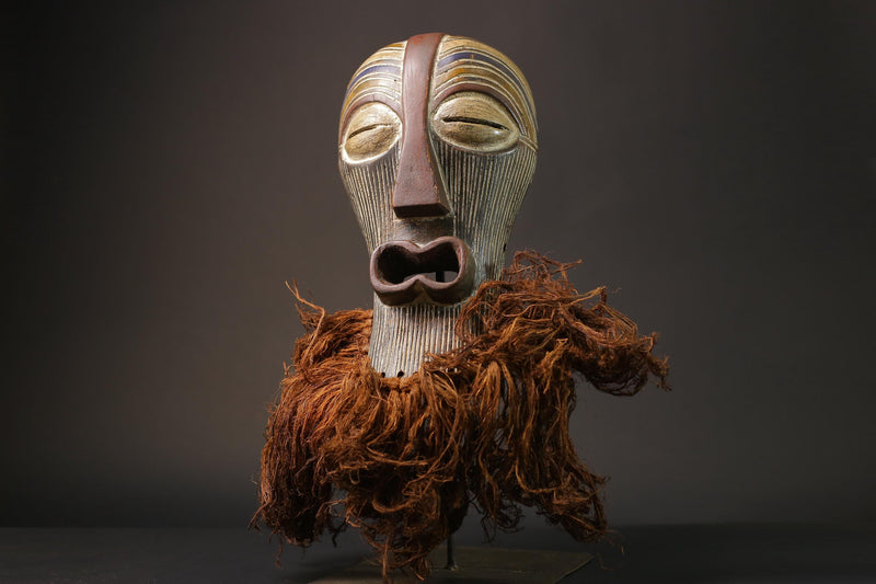 African wood mask Collectibles Home Decor Masque Songya Masks for wall-G2631