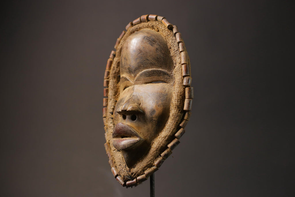 African wood antiques mask antiques Dan Déangle Wood Masks for wall-G2636
