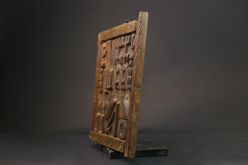 African Dogon Door Carved Wood Granary Door Tribe Mali Granary Door-G2645