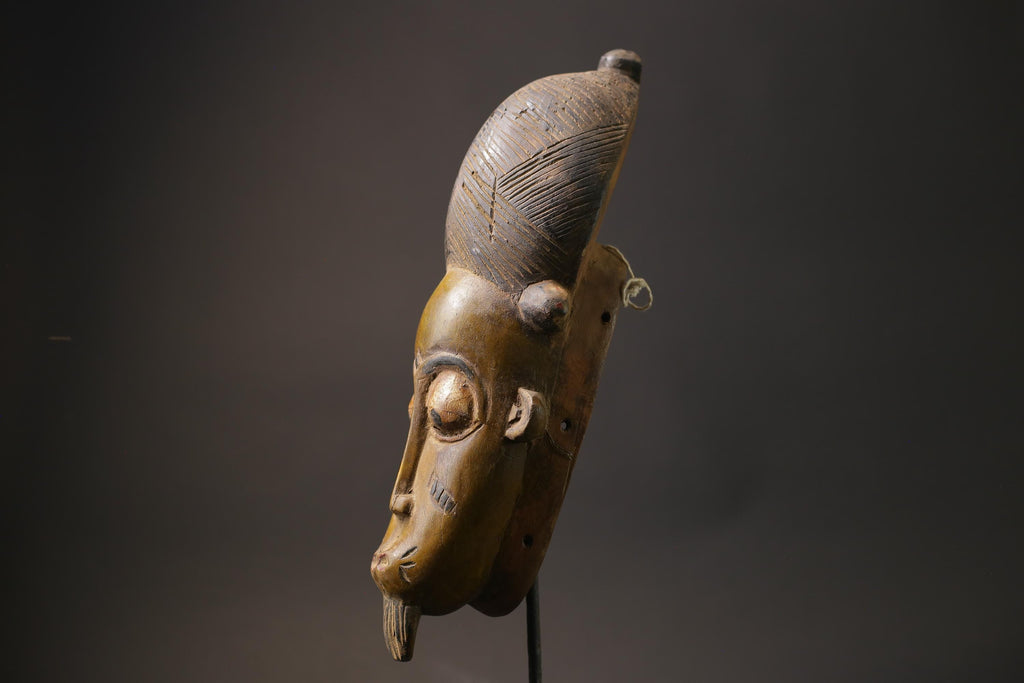 African mask Decorative Carved Mask Wood Wall Hanging Gu Mask Masks for wall-G2653