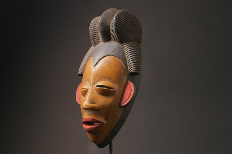 African wood mask antiques Home Décor Puno Wall Hanging Primitive Art GURO-G1039