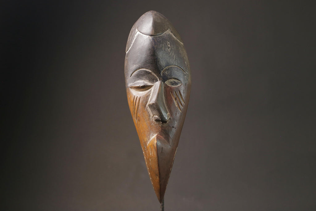 African Tribal Wood masks Home Décor Hand Carved Bwami Society Lega Masks for wall-G1036