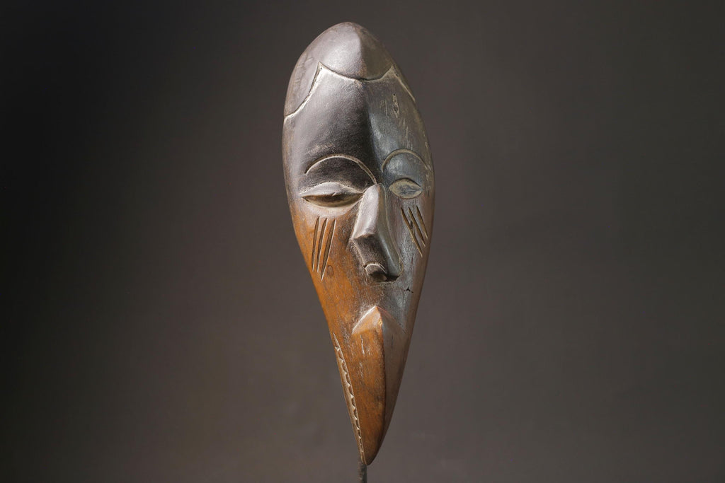 African Tribal Wood masks Home Décor Hand Carved Bwami Society Lega Masks for wall-G1036