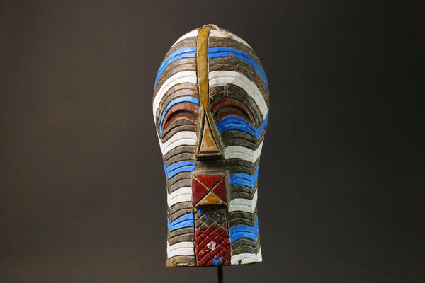 African mask wood African real figure vintage Songye Kifwebe Masks for wall-G1253