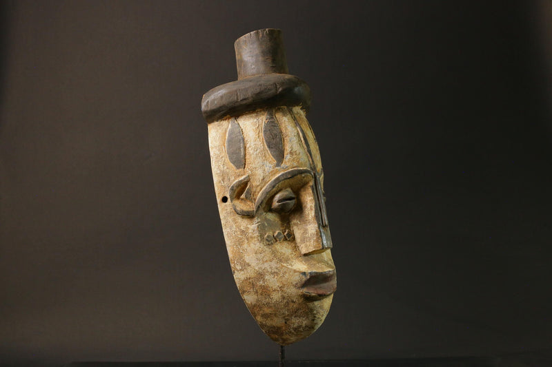 African wood mask antiques Home Décor Hand Carved Masks BEGA Collectibles-7600