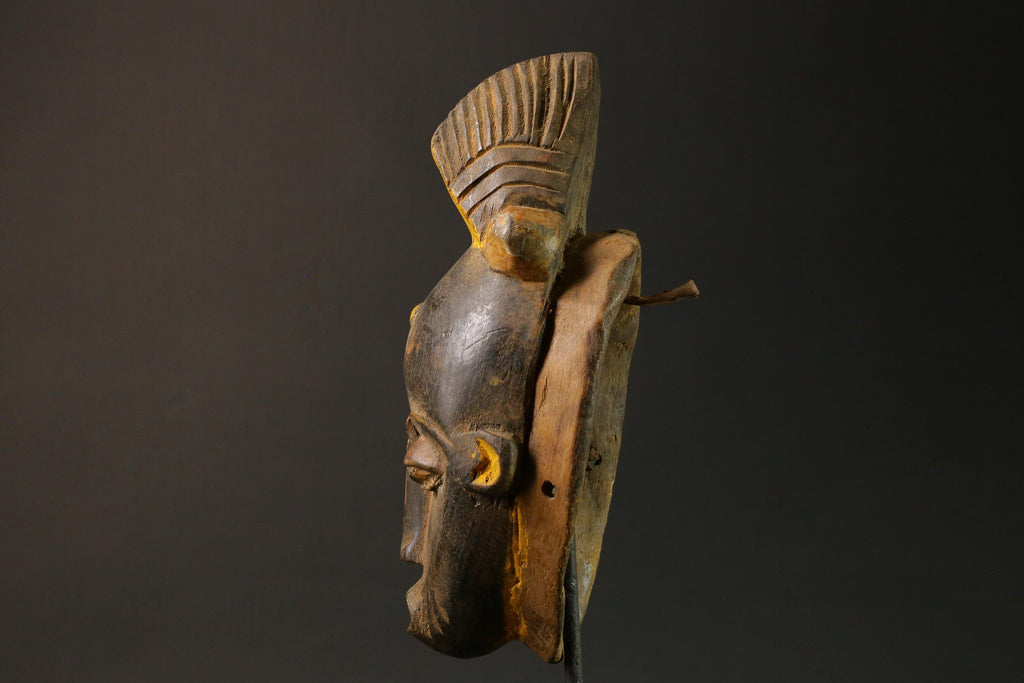 African wood mask antiques Guro vintage african mask large Masks for wall-G1258