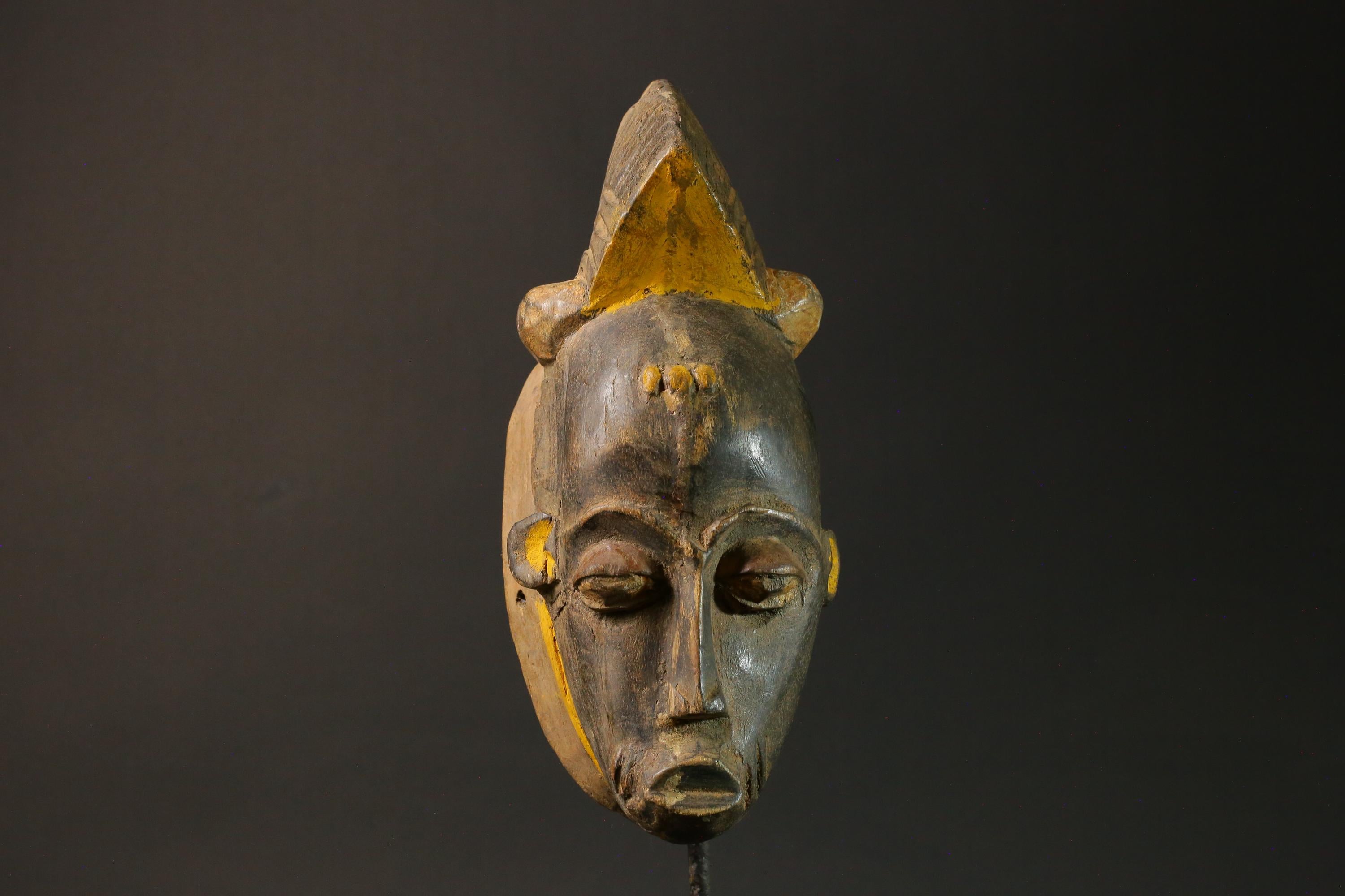 African wood mask antiques Guro vintage african mask large Masks for wall-G1258