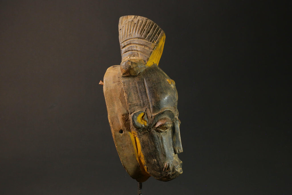 African wood mask antiques Guro vintage african mask large Masks for wall-G1258