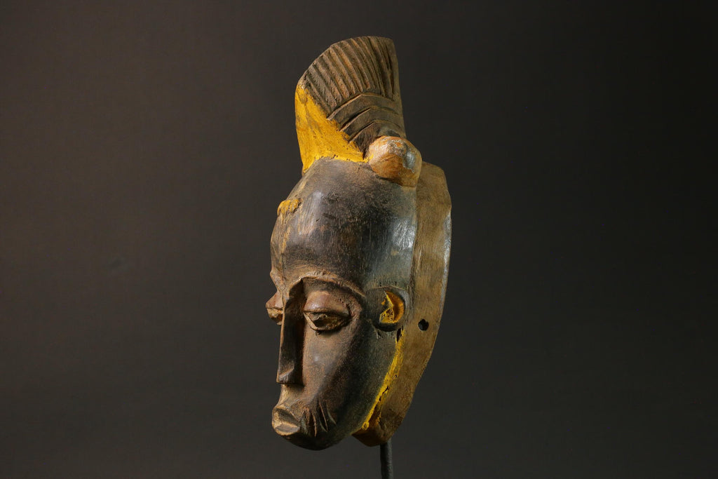 African wood mask antiques Guro vintage african mask large Masks for wall-G1258
