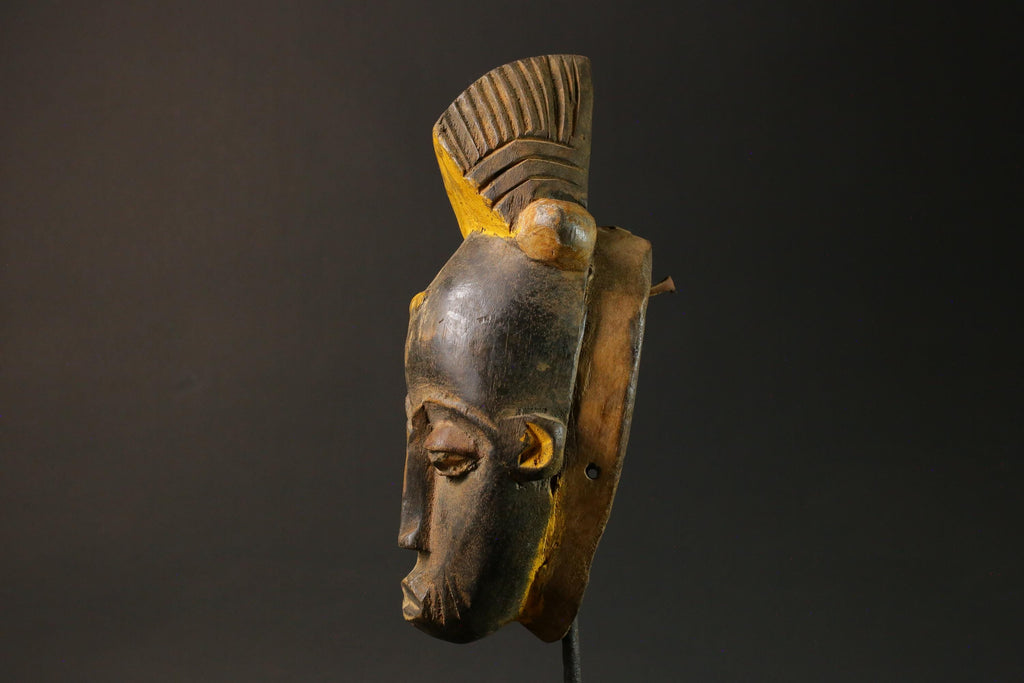 African wood mask antiques Guro vintage african mask large Masks for wall-G1258
