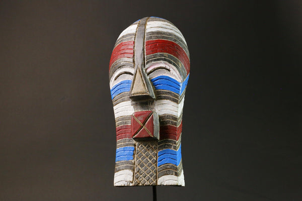 African wood mask Songye antiques Face handmade and antique Luba Masks for wall-G1248