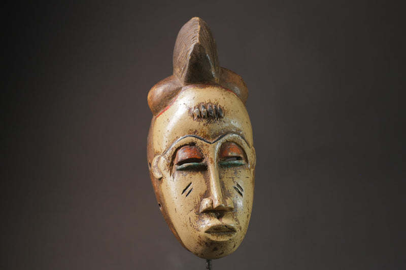 African wood mask Wooden Tribal Art Face Mask Guro Baule Masks for wall-8769