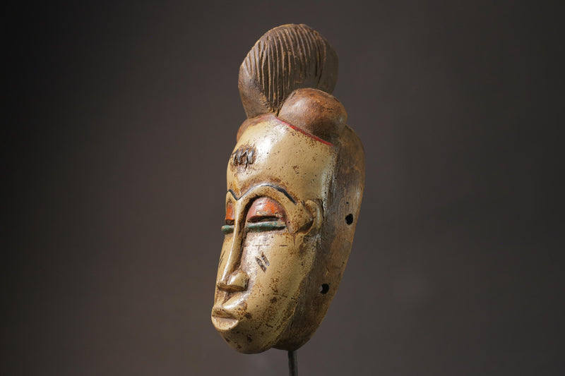 African wood mask Wooden Tribal Art Face Mask Guro Baule Masks for wall-8769