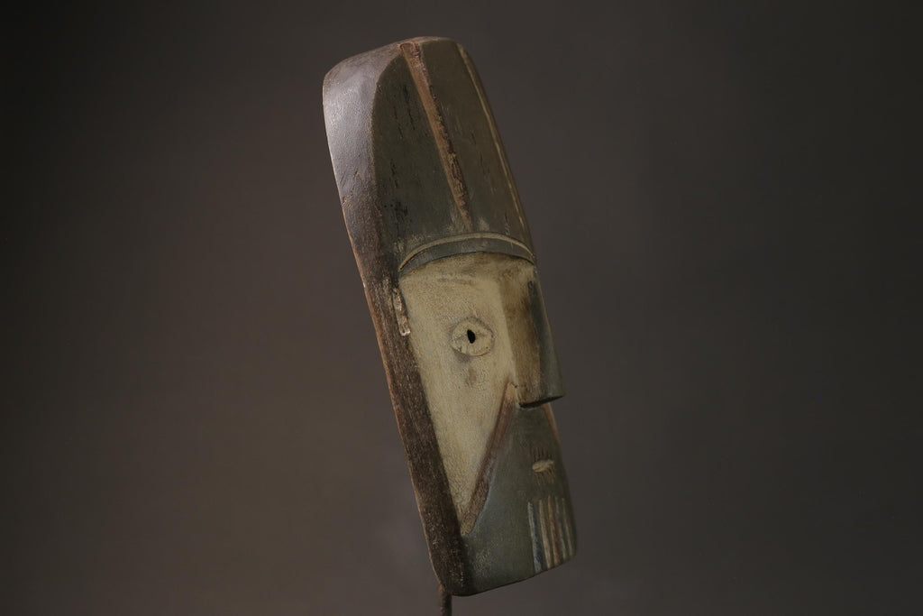 African Masks Lega Carved Vintage Wall Hanging Primitive Masks for wall-G1026