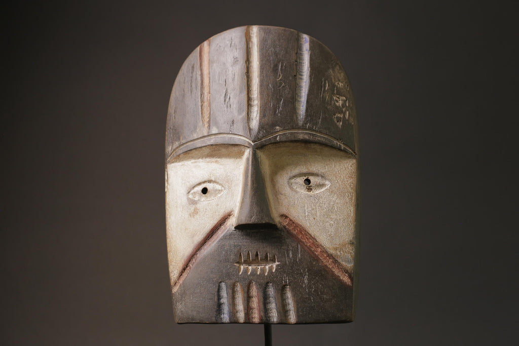 African Masks Lega Carved Vintage Wall Hanging Primitive Masks for wall-G1026