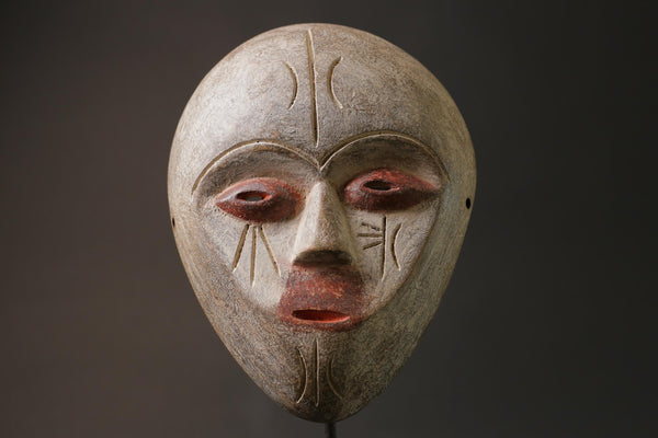 African wood mask antiques Wood Hand Carved Wall Hanging Lega Masks for wall-G1029