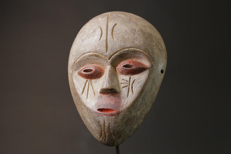 African wood mask antiques Wood Hand Carved Wall Hanging Lega Masks for wall-G1029