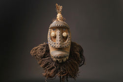 African wood mask antiques tribal mask for wall decoration wooden Dan Masks for wall-8757