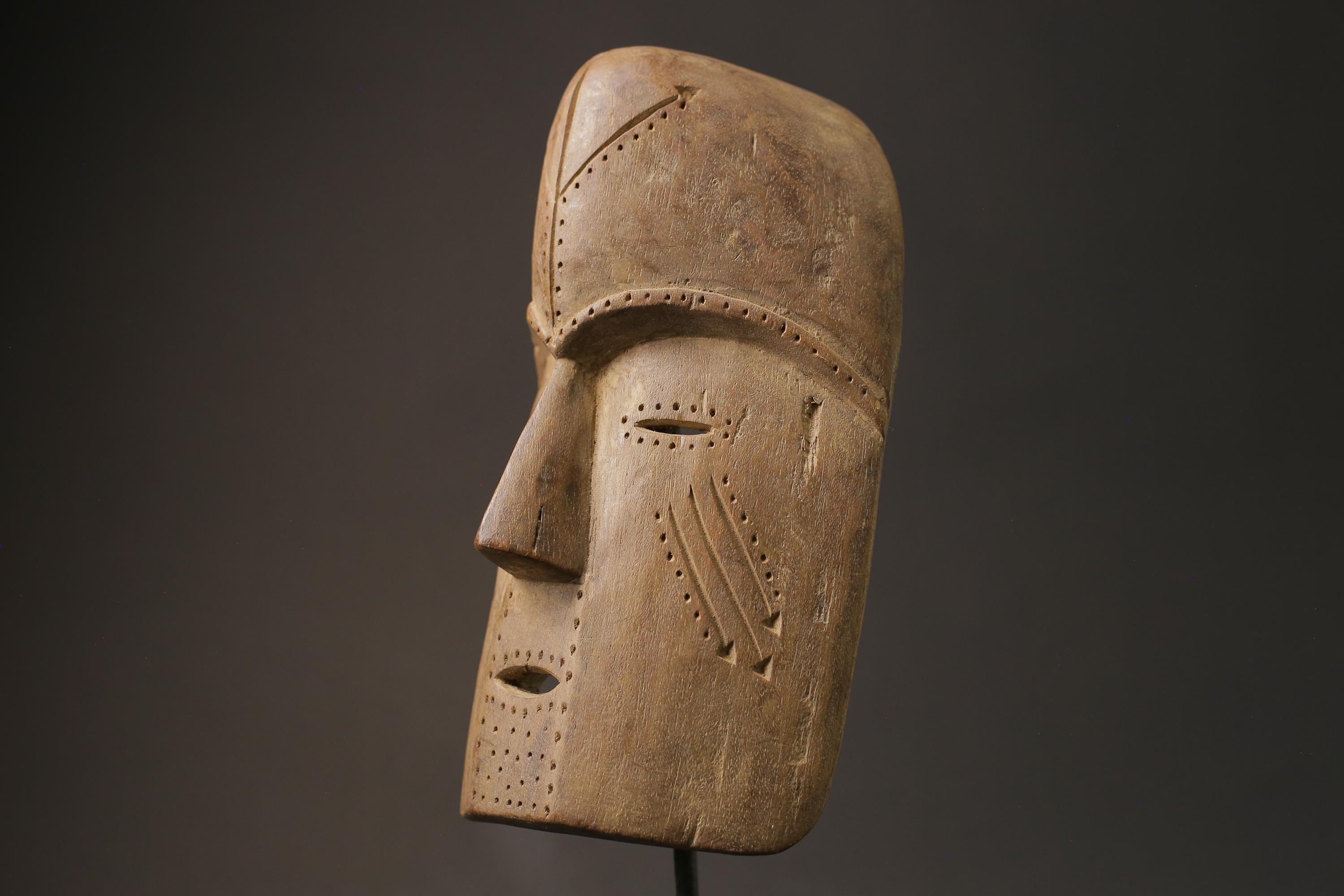 African Tribal Face Mask Wood Hand Carved Wall Hanging tribal Fang Masks for wall-2855