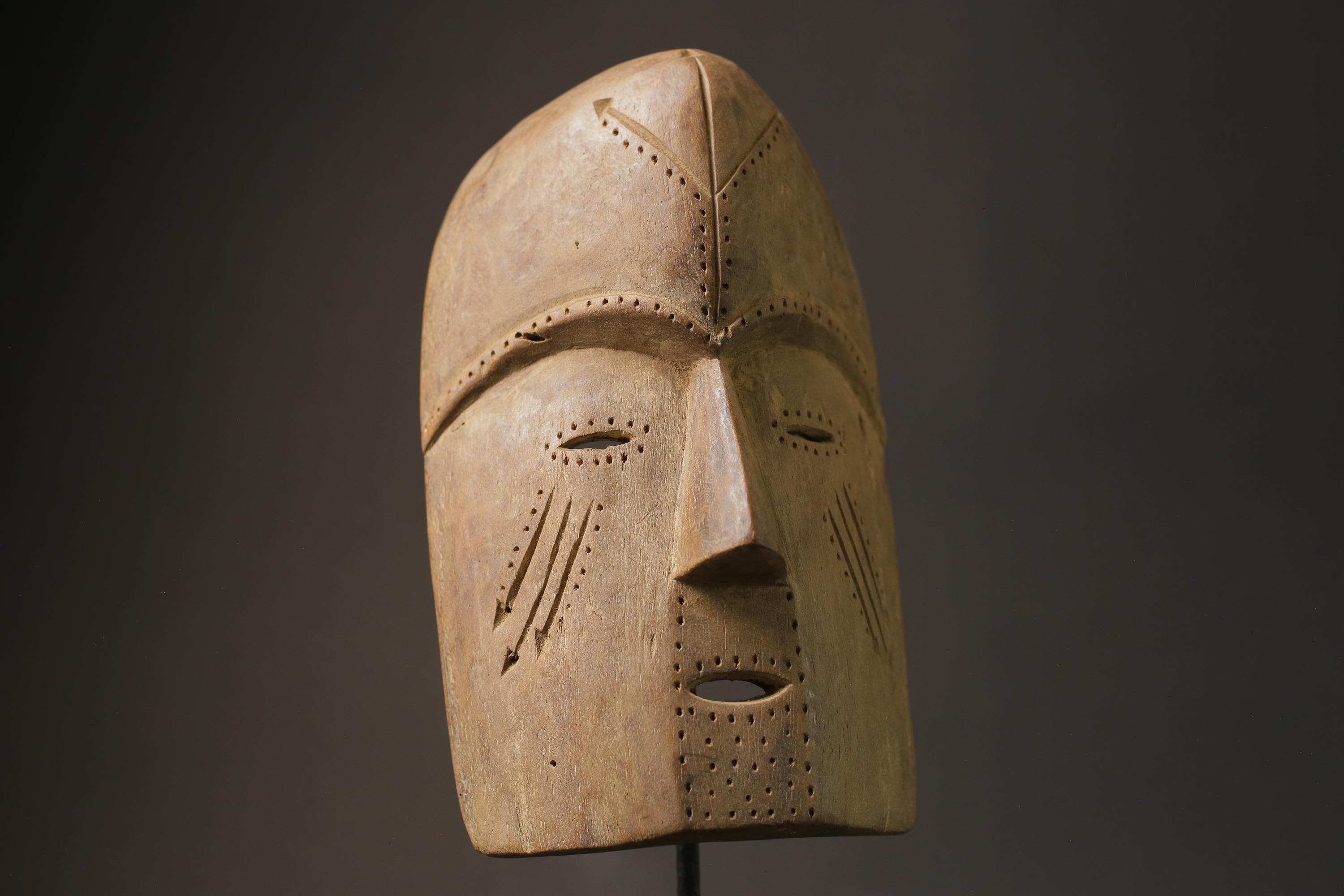 African Tribal Face Mask Wood Hand Carved Wall Hanging tribal Fang Masks for wall-2855