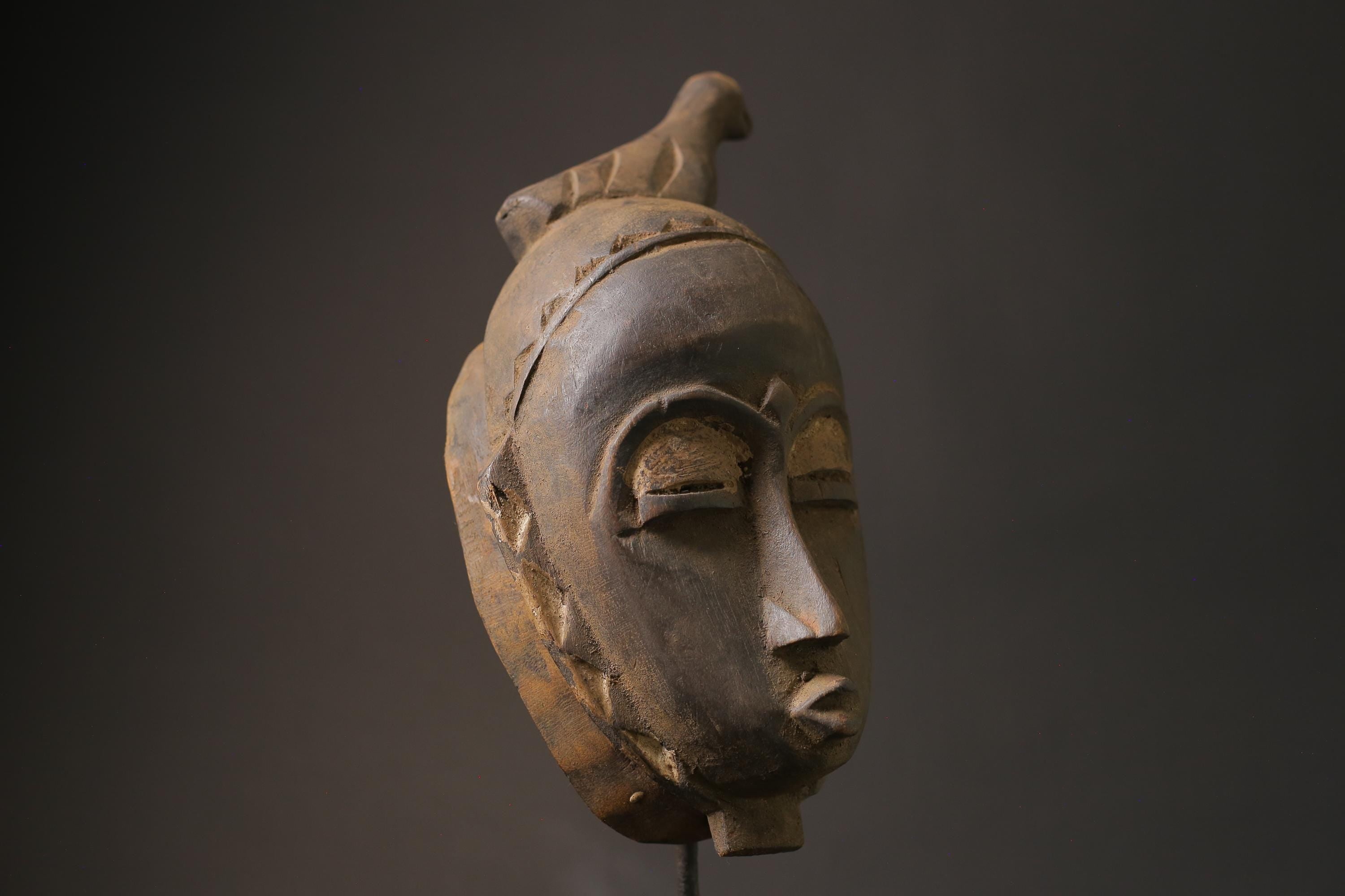 African wood mask antiques Large African Mask Tribal Mask Masks for wall-7236