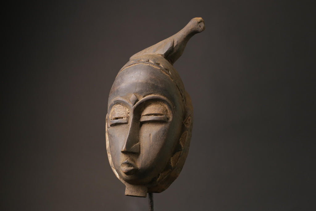 African wood mask antiques Large African Mask Tribal Mask Masks for wall-7236