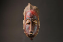 African Tribal Face Mask Wood Hand Carved Wall Hanging tribal Guro mask Masks for wall-G2666