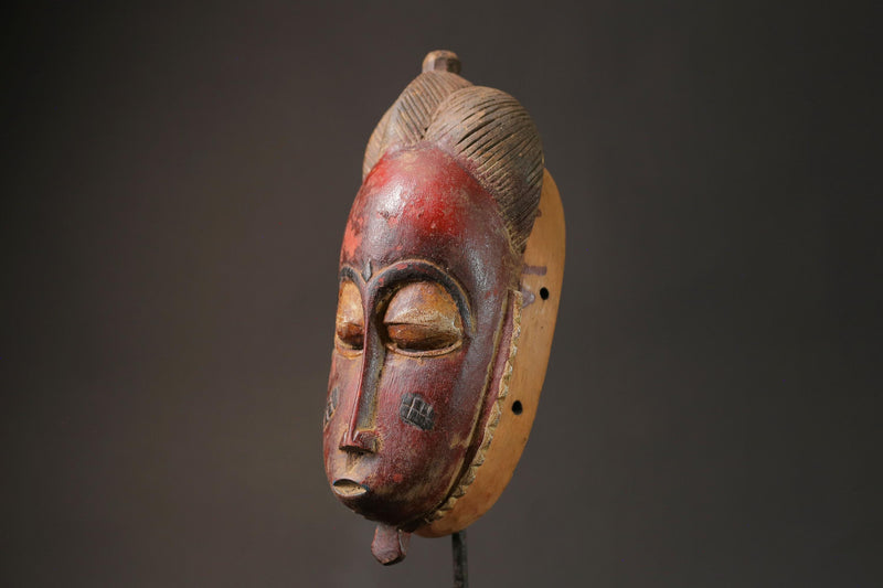 African Tribal Face Mask Wood Hand Carved Wall Hanging tribal Guro mask Masks for wall-G2666