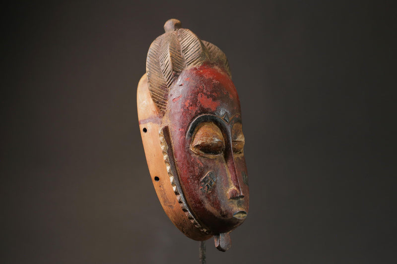 African Tribal Face Mask Wood Hand Carved Wall Hanging tribal Guro mask Masks for wall-G2666