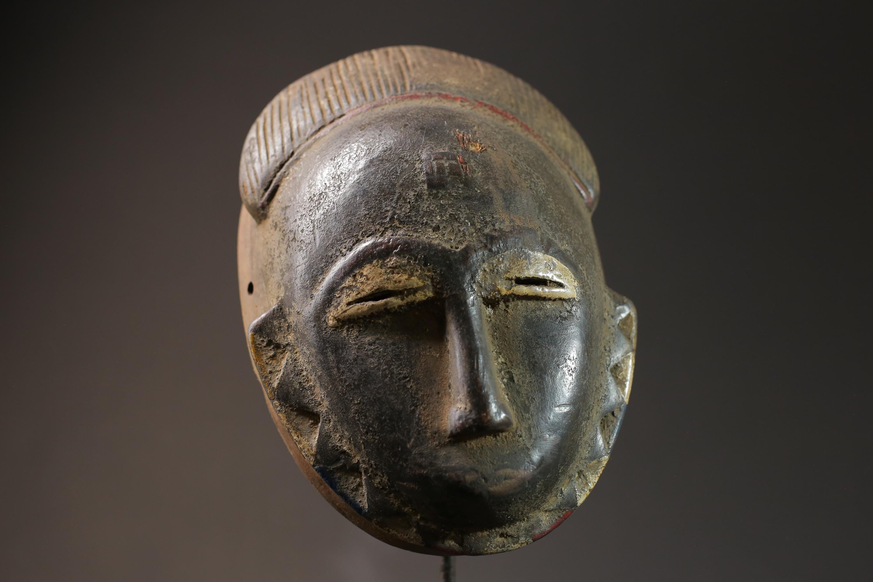 African Mask Hand Carved Guro Tribe Gu Female Face Mask Home Décor Masks for wall -G2679