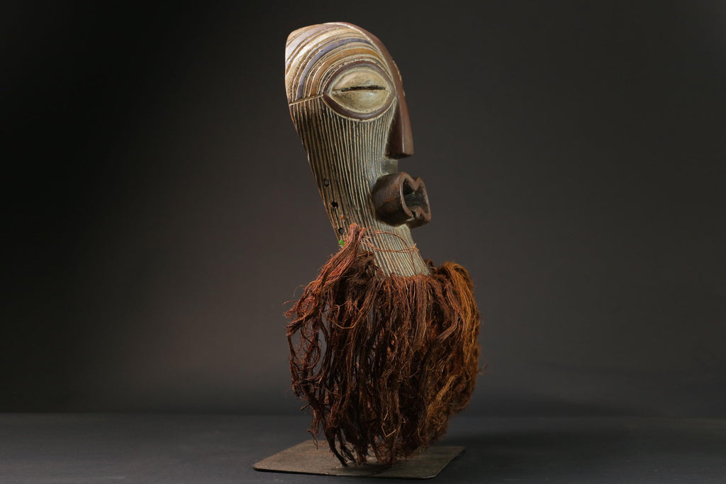 African Hand Carved mask collectors handmade antique Luba Songye masks Masks for wall-G2684