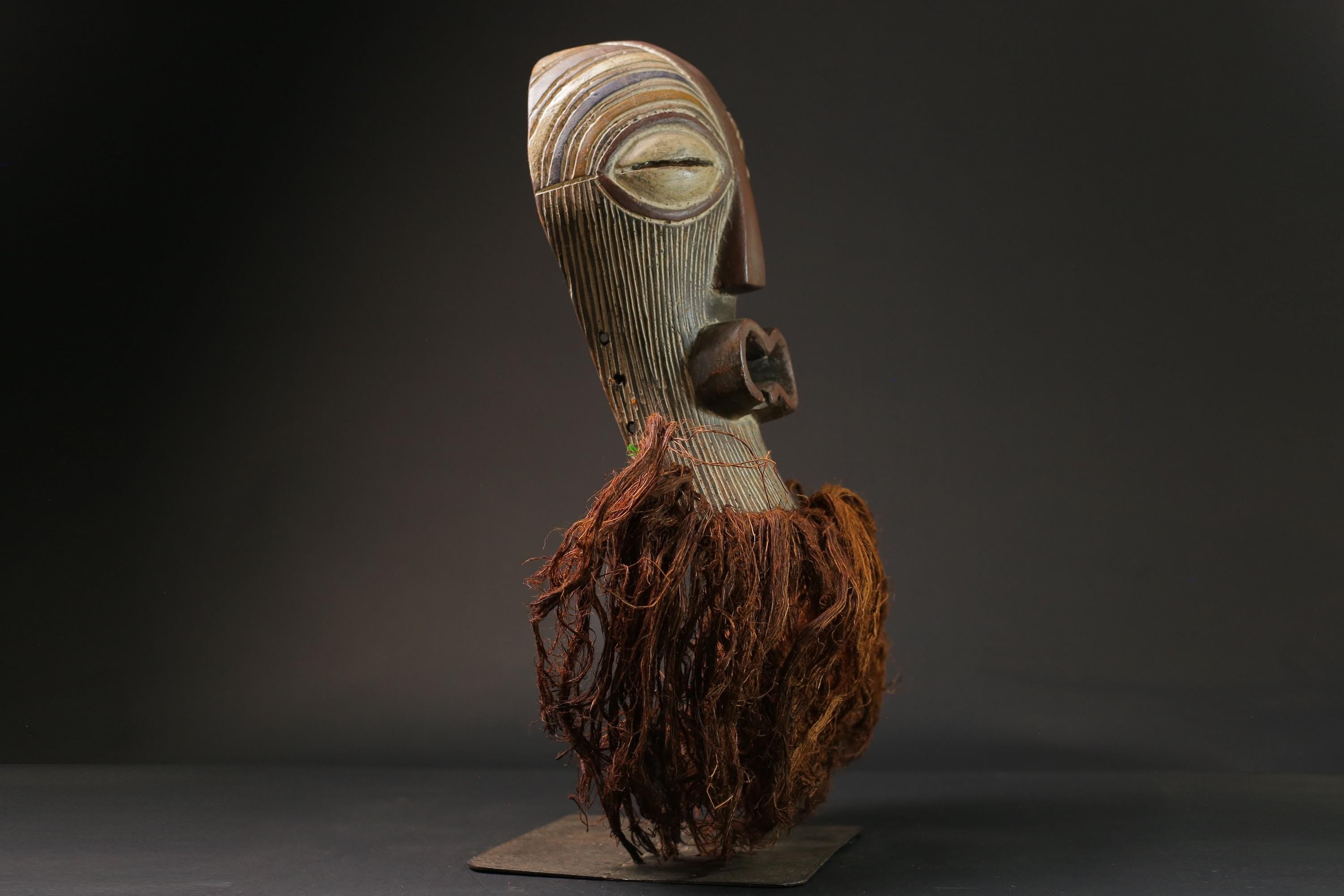 African Hand Carved mask collectors handmade antique Luba Songye masks Masks for wall-G2684