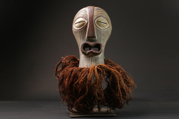 African Hand Carved mask collectors handmade antique Luba Songye masks Masks for wall-G2684