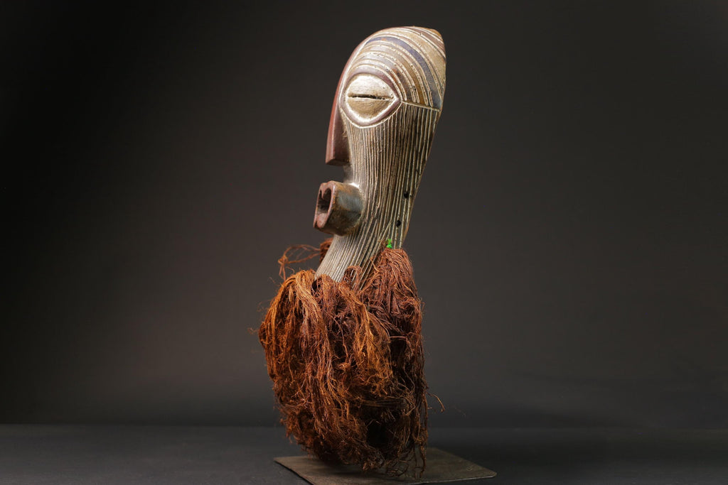 African Hand Carved mask collectors handmade antique Luba Songye masks Masks for wall-G2684