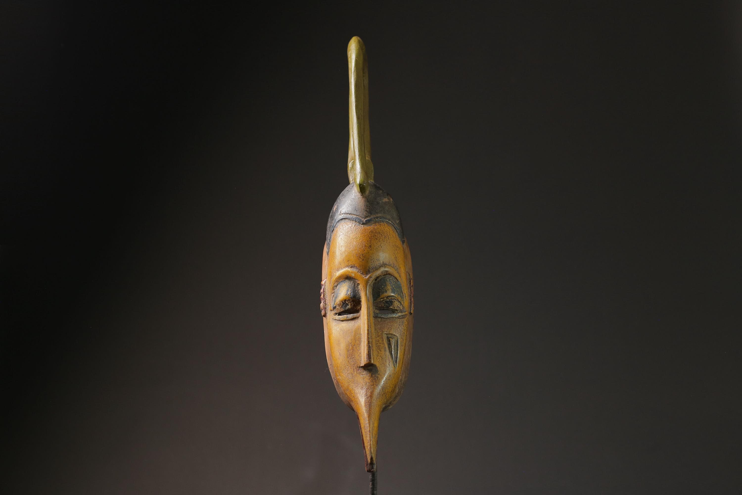 African mask antiques tribal art Face Carved Wooden Guro Mask Wall Hanging for wall-G2687