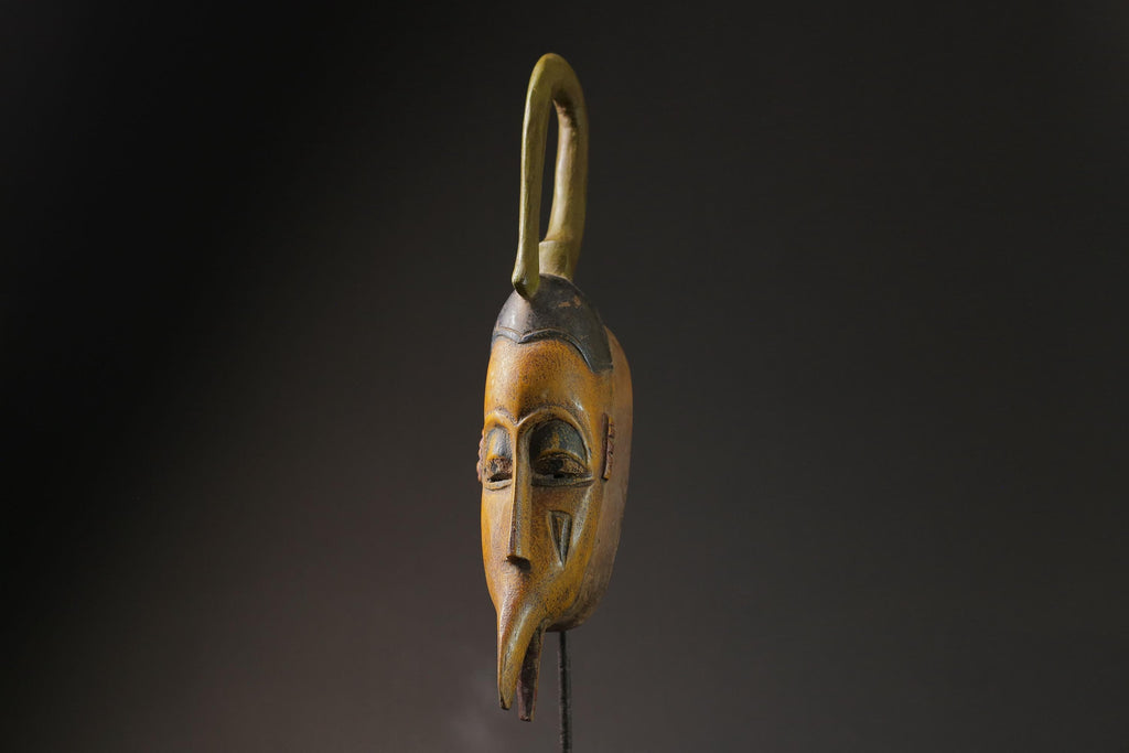 African mask antiques tribal art Face Carved Wooden Guro Mask Wall Hanging for wall-G2687