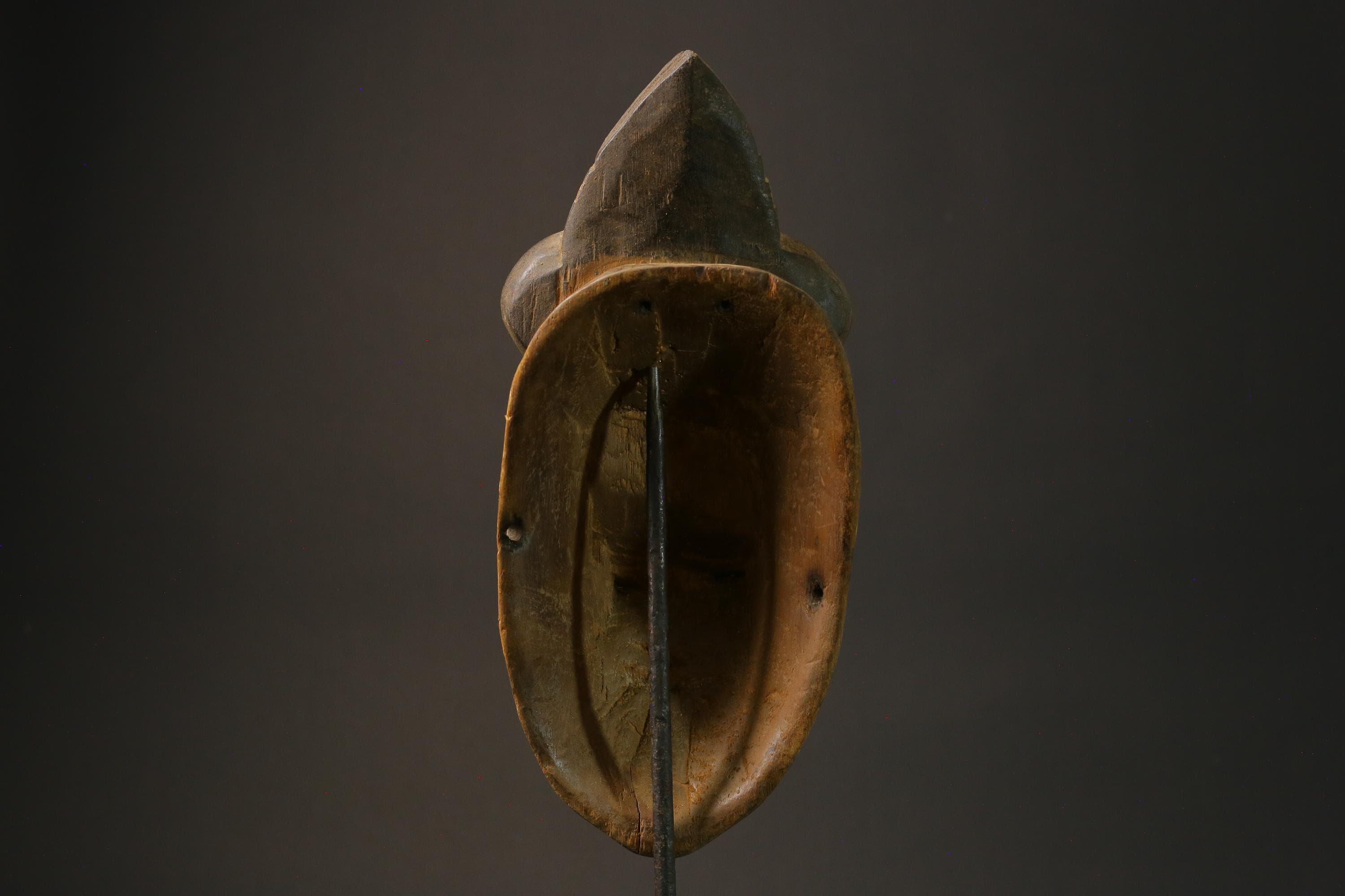 African wood mask antiques made of carved wood Vintage Yohoure Masks for wall-7313