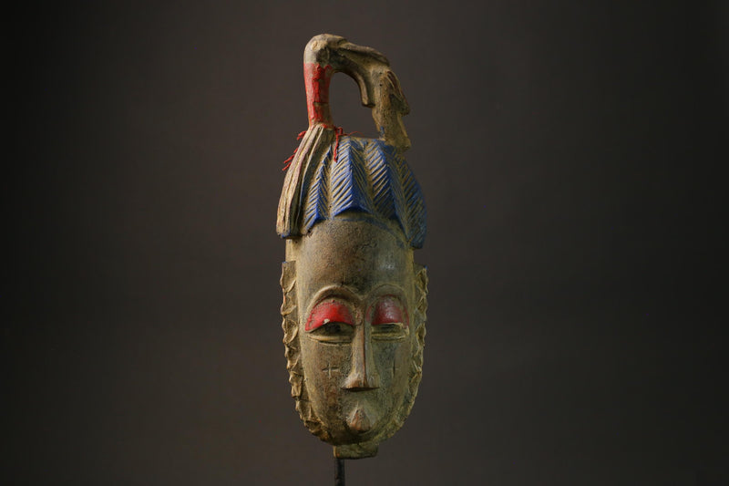 African Wooden Mask Of The Guru Tribe Traditional Mask Tribal Guru Masks for wall-7304